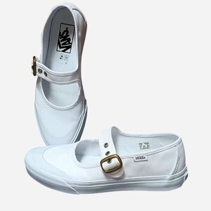 Vans White Mary Jane Sneakers
